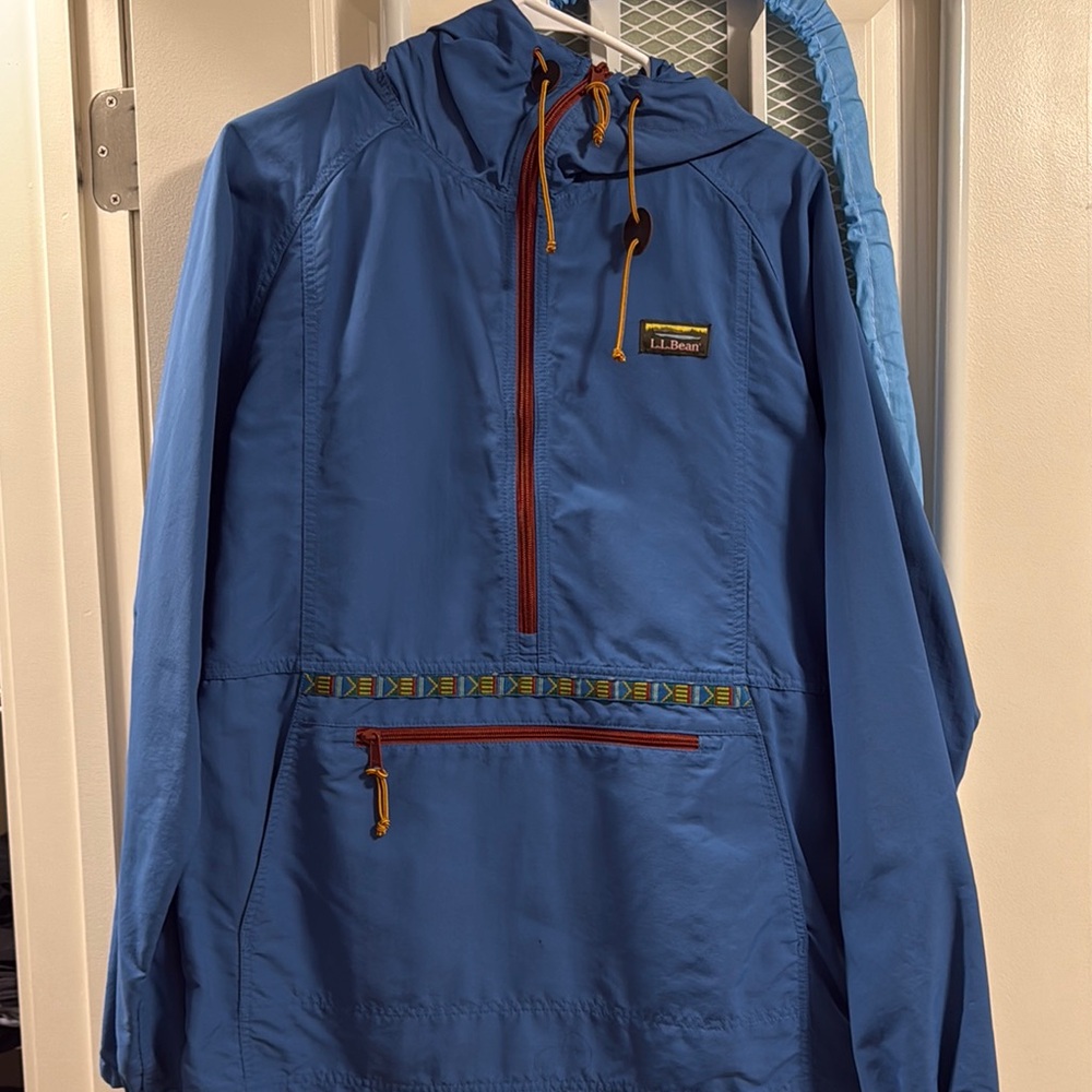 L.L. Bean Blue Anorak Jacket